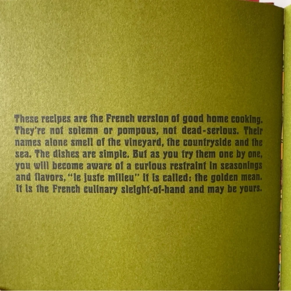 French Favourites – Vintage 1969 French Cookbook | Dust Jacket